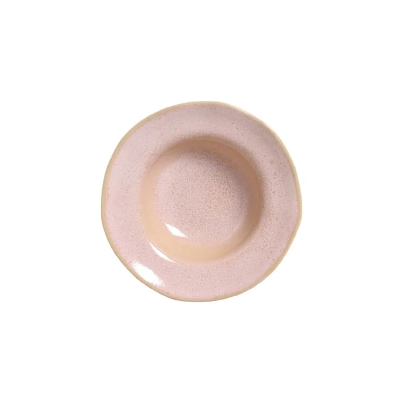 Stoneware Litchi Deep Rim Plate - Diam. 7.48 x 2.17" - Pack of 12 Stoneware Litchi Deep Rim Plate - Diam. 7.48 x 2.17" - Pack of 12