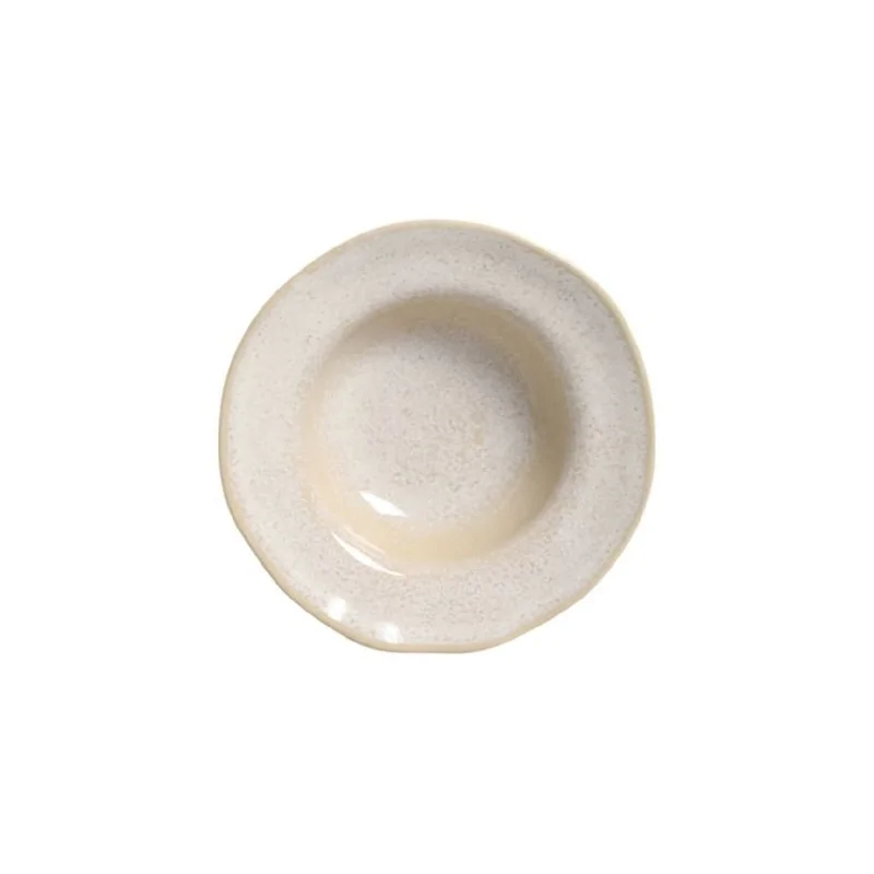 Stoneware Latte Deep Rim Plate - Diam. 7.48 x 2.17" - Pack of 12