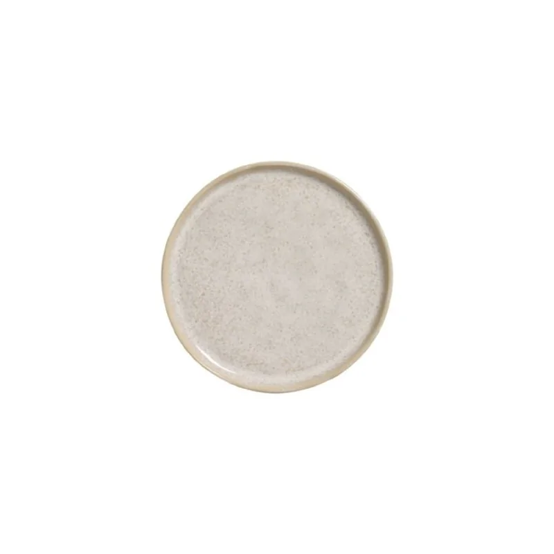 Stoneware Latte Bread Plate - Diam. 6.1 x 0.63" - Pack of 12 Stoneware Latte Bread Plate - Diam. 6.1 x 0.63" - Pack of 12