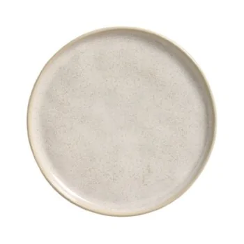 Stoneware Latte Dessert Plate Bio - Diam. 8.46"&nbsp; - Pack of 12