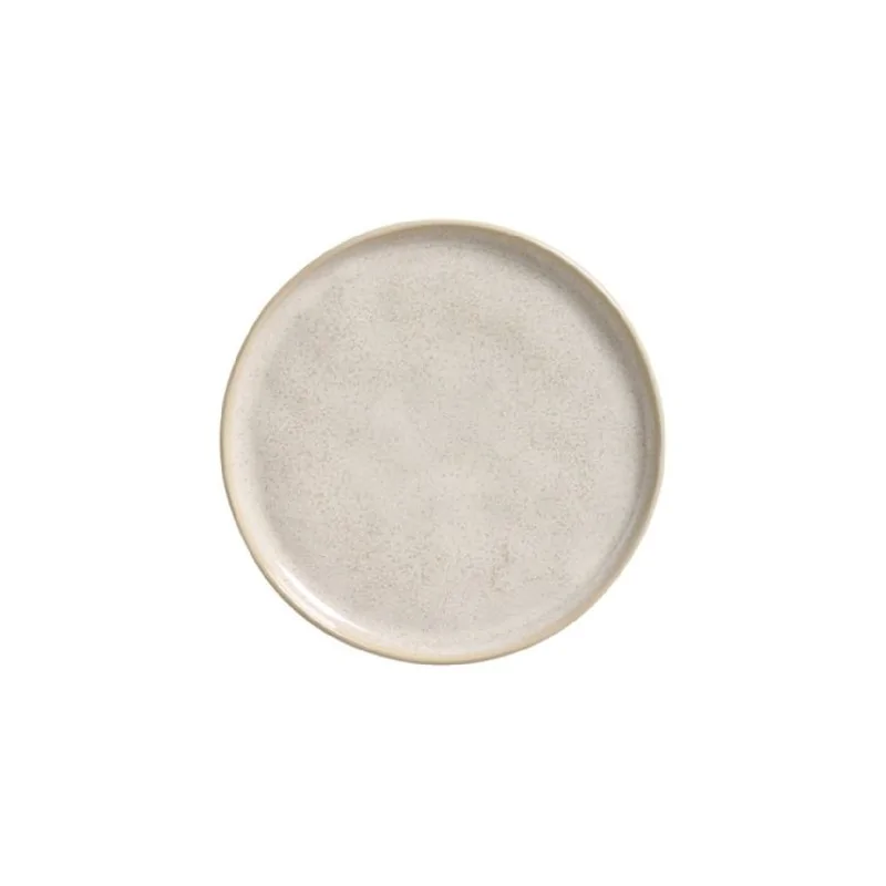 Stoneware Latte Dessert Plate Bio - Diam. 8.46"&nbsp; - Pack of 12