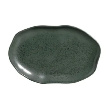 Stoneware Greenery Shallow Oval Platter Medium Bio - Diam. 11.81 x 7.87" - Pack of 12