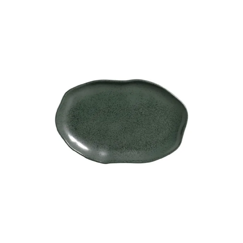 Stoneware Greenery Organic Deep Oval Platter Large - Diam. 12.6 x 6.3" - Pack of 12 Stoneware Greenery Organic Deep Oval Platter Large - Diam. 12.6 x 6.3" - Pack of 12
