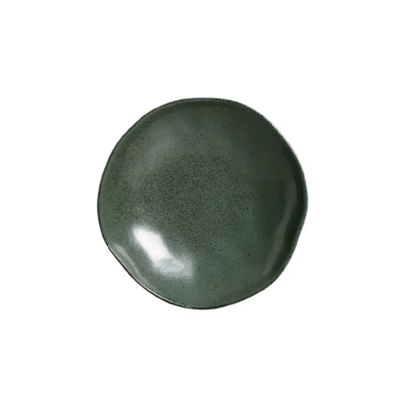 Stoneware Greenery Organic Soup Plate - Diam. 8.35" - Pack of 12