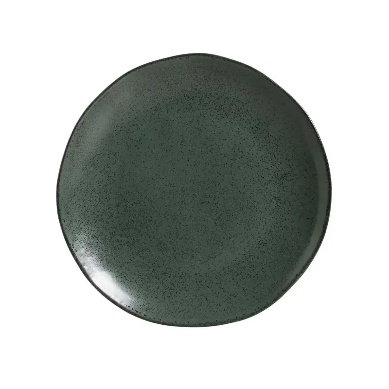 Stoneware Greenery Organic Dinner Plate - Diam. 10.43" - Pack of 12
