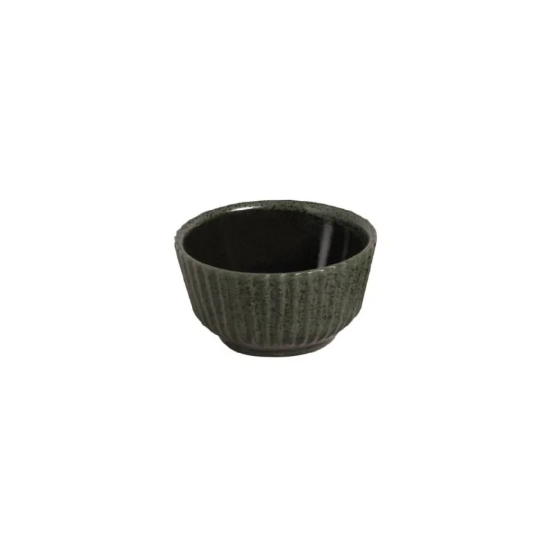 Stoneware Greenery Linhas Ramekin - Diam. 3.5 x 1.97" - Pack of 12 Stoneware Greenery Linhas Ramekin - Diam. 3.5 x 1.97" - Pack of 12