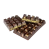 Thermoformed Polycarbonate Dubai Chocolate Tablet Mold - 3 cavity - 161 mm x 84 mm x h 18.5 mm -235gr