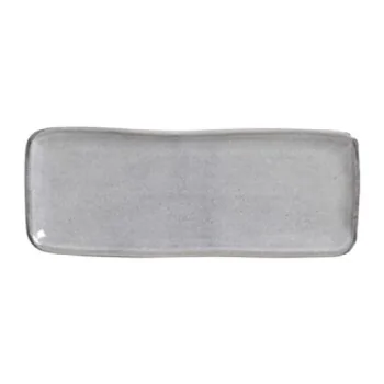 Stoneware Dust Organic Rectangular Platter Medium - Diam. 12.99 x 5.12" - Pack of 12