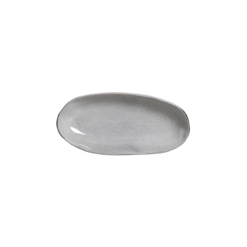 Stoneware Dust Organic Deep Oval Platter Large - Diam. 12.6 x 6.3" - Pack of 12 Stoneware Dust Organic Deep Oval Platter Large - Diam. 12.6 x 6.3" - Pack of 12