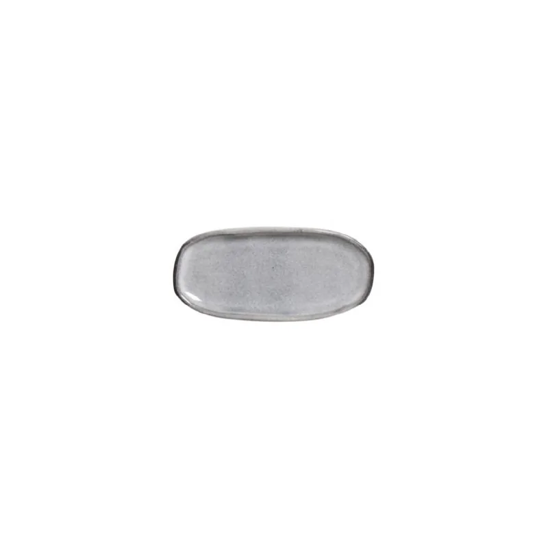 Stoneware Dust Organic Shallow Oval Platter - Diam. 6.5 x 3.15" - Pack of 12 Stoneware Dust Organic Shallow Oval Platter - Diam. 6.5 x 3.15" - Pack of 12