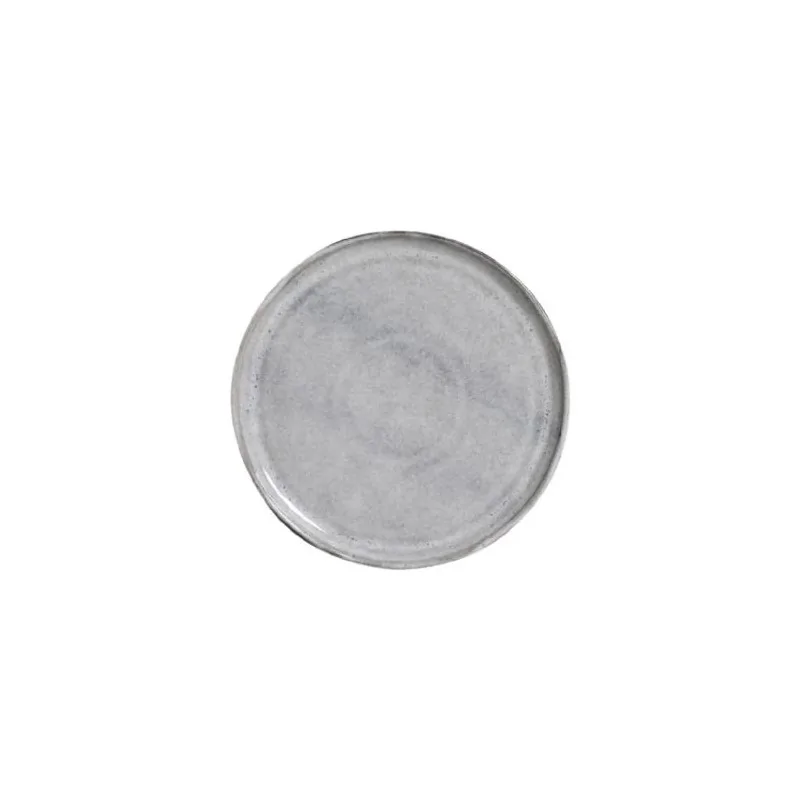 Stoneware Dust Organic Oval Dessert Plate - Diam. 8.86" - Pack of 12 Stoneware Dust Organic Oval Dessert Plate - Diam. 8.86" - Pack of 12