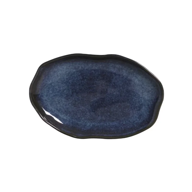 Stoneware Denim Shallow Oval Platter Medium Bio - Diam. 11.81 x 7.87" - Pack of 12 Stoneware Denim Shallow Oval Platter Medium Bio - Diam. 11.81 x 7.87" - Pack of 12
