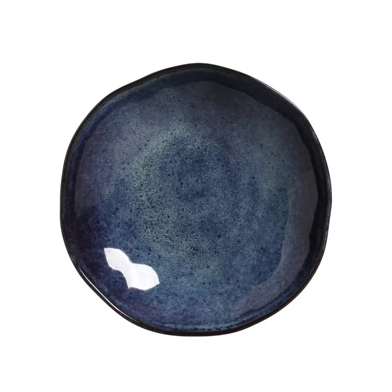 Stoneware Denim Organic Soup Plate - Diam. 8.35" - Pack of 12 Stoneware Denim Organic Soup Plate - Diam. 8.35" - Pack of 12