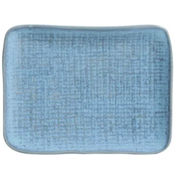 Stoneware Breeze Rectangular Platter Juta - Diam. 7.08 x 5.51" - Pack of 12