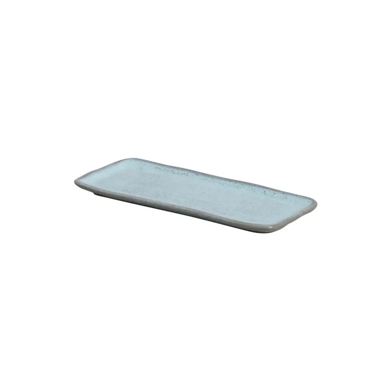 Stoneware Breeze Organic Rectangular Platter - Diam. 8.66 x 3.74" - Pack of 12 Stoneware Breeze Organic Rectangular Platter - Diam. 8.66 x 3.74" - Pack of 12