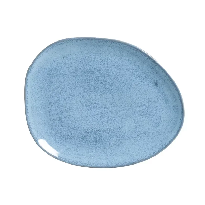 Stoneware Breeze Organic Oval Dinner Plate - Diam. 12.2" - Pack of 12 Stoneware Breeze Organic Oval Dinner Plate - Diam. 12.2" - Pack of 12