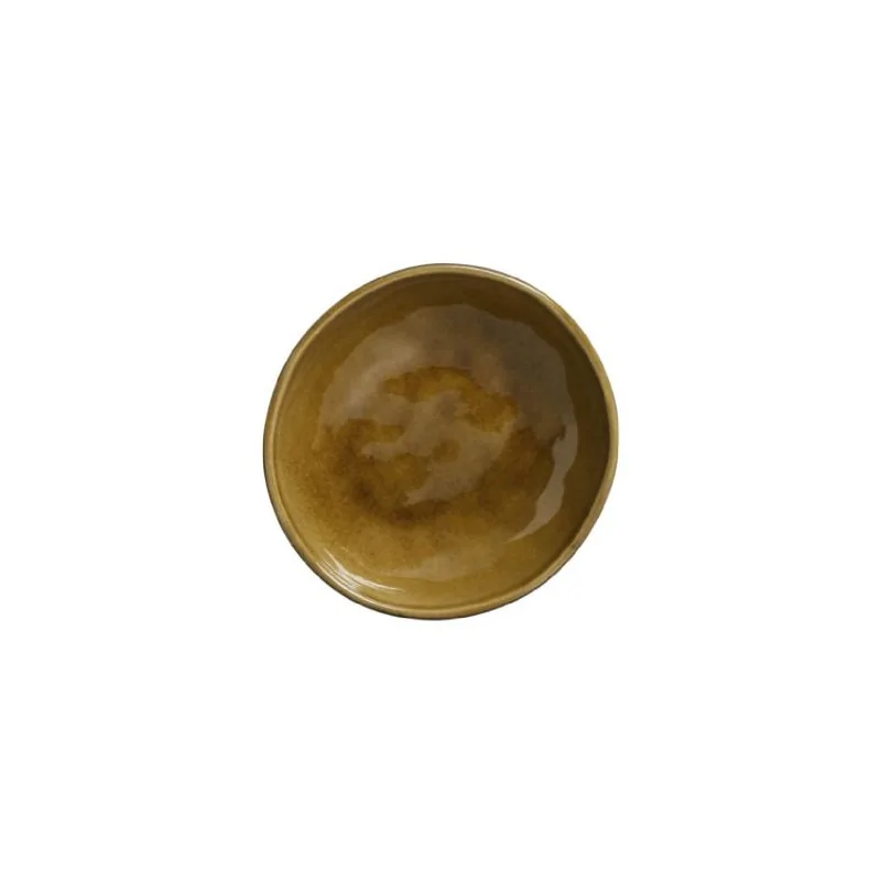 Stoneware Amber Organic Bowl - Diam. 6.9 x 2.2" - Pack of 12 Stoneware Amber Organic Bowl - Diam. 6.9 x 2.2" - Pack of 12