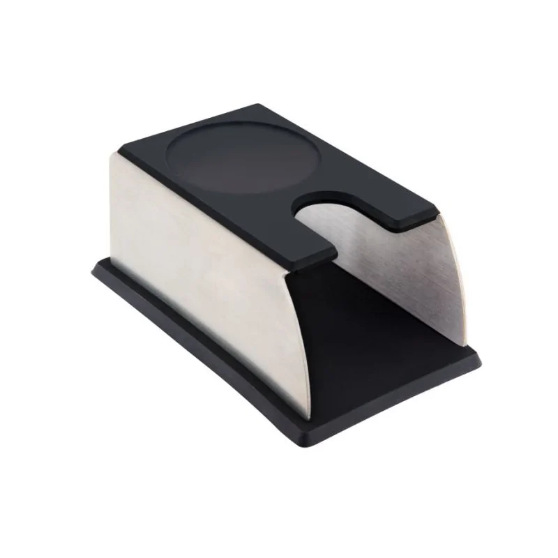 Coffee Tamper stand - Stainless steel - Silicone - 14x9 cm h 6 cm - Set of 6 - Set of 6