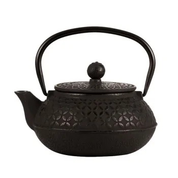 Japanese teapot with stainless steel infuser - Ghisa smaltata - 0.7 lt - Set of 6