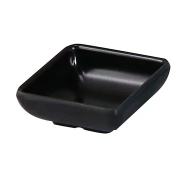 "Oriental Series" Line - Melamine Square sauce dish - Black mm 100x100 h 30 - Pack of 24