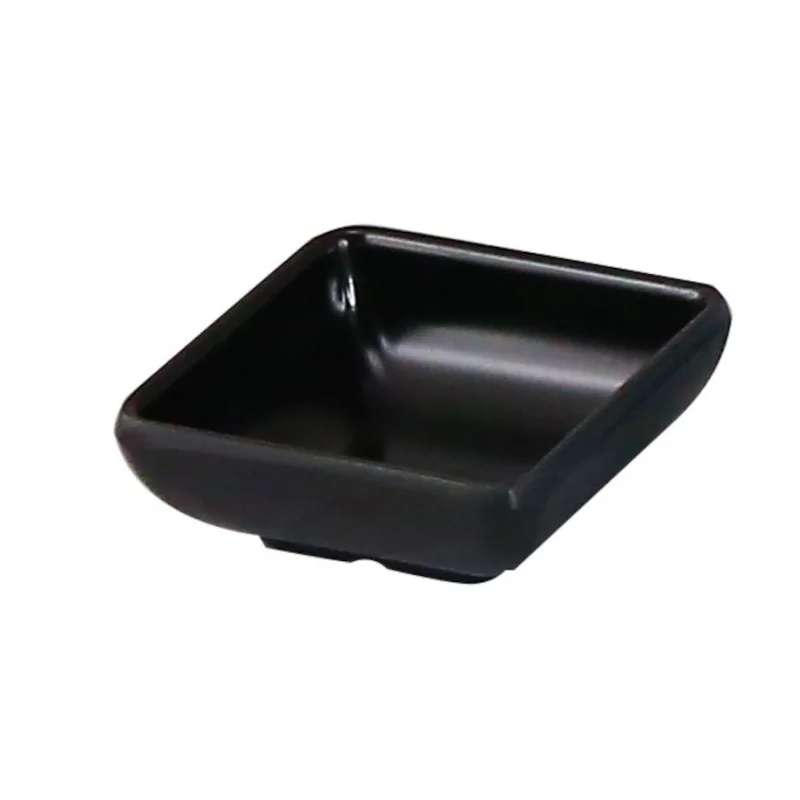 "Oriental Series" Line - Melamine Square sauce dish - Black mm 100x100 h 30 - Pack of 24 "Oriental Series" Line - Melamine Square sauce dish - Black mm 100x100 h 30 - Pack of 24