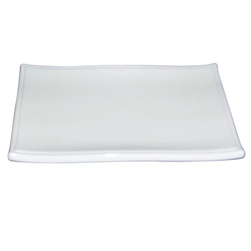 "Oriental Series" Line - Melamine Rectangular Plate - Ivory - mm 270x105 h 26 - Pack of 12