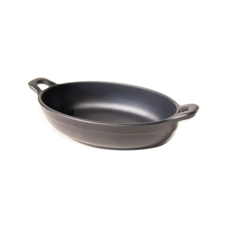 Oval Mini Frying-Melamine Pan - 210 x 140 mm H: 37 - Set of 12 Oval Mini Frying-Melamine Pan - 210 x 140 mm H: 37 - Set of 12