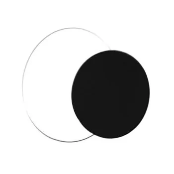 Round Double Sided Black / White Strong Cake Pastry Boards - Ø 22 cm - 100 pcs