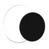 Round Double Sided Black / White Strong Cake Pastry Boards - Ø 24 cm - 100 pcs