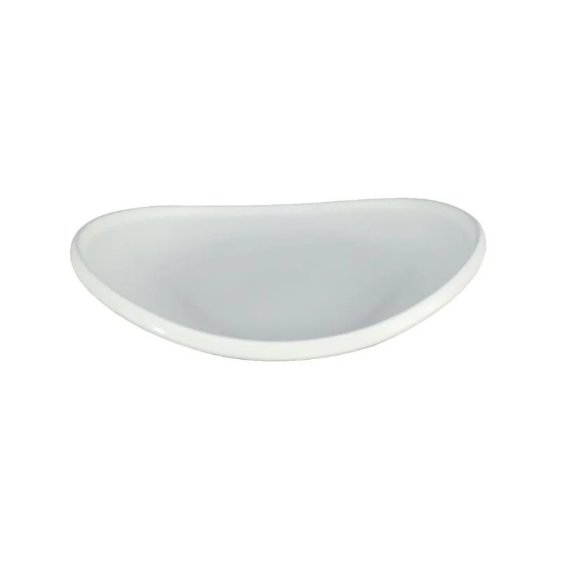 Curved Oval White Melamine Tray "Taiji" - 255 x 189 x 45 mm - Set of 6 Curved Oval White Melamine Tray "Taiji" - 255 x 189 x 45 mm - Set of 6