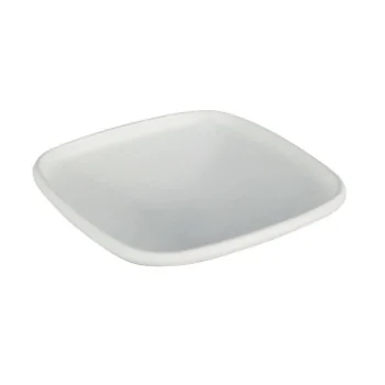 Deep Square White Melamine Plate "Taiji" - 250 x 250 x 64 mm - Set of 6