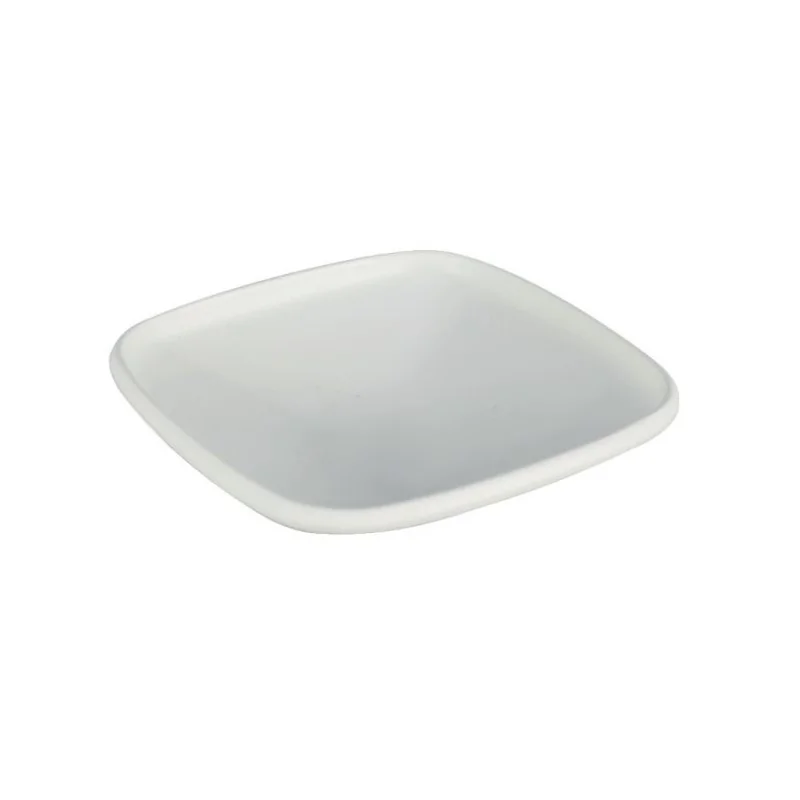 Deep Square White Melamine Plate "Taiji" - 198 x 198 x 52 mm - Set of 6 Deep Square White Melamine Plate "Taiji" - 198 x 198 x 52 mm - Set of 6