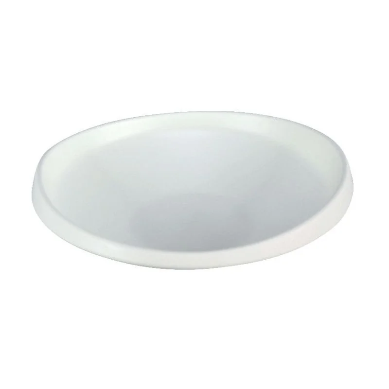 Deep Slanting White Melamine Plate "Taiji" - 259 x 257 x 68 mm - Set of 4 Deep Slanting White Melamine Plate "Taiji" - 259 x 257 x 68 mm - Set of 4