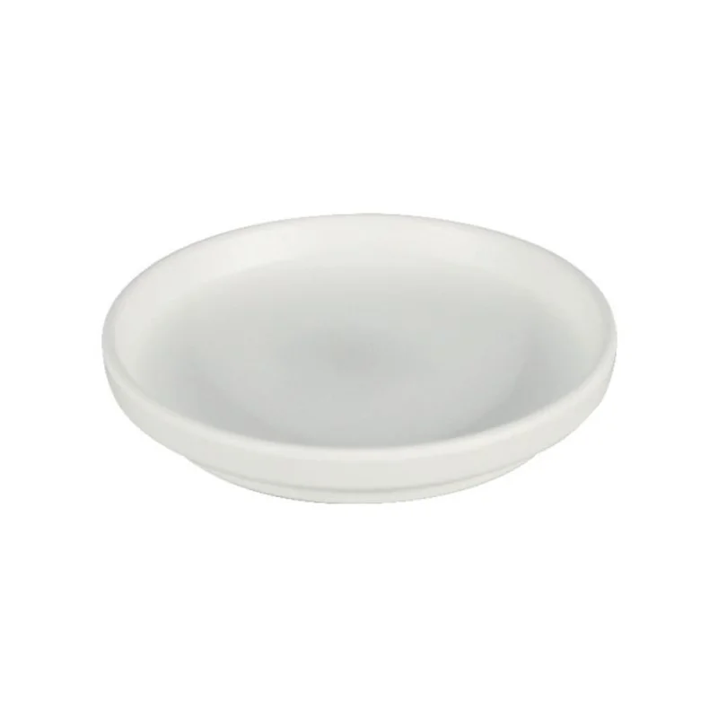 Round White Melamine Plate "Taiji" - 215 x 215 x 31 mm - Set of 6
