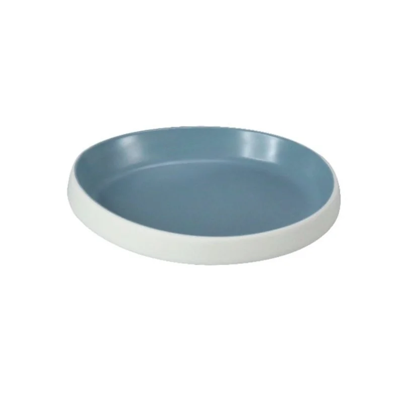 Drop Blue Melamine Plate "Taiji" - 179 x 163 x 30 mm - Set of 6 Drop Blue Melamine Plate "Taiji" - 179 x 163 x 30 mm - Set of 6
