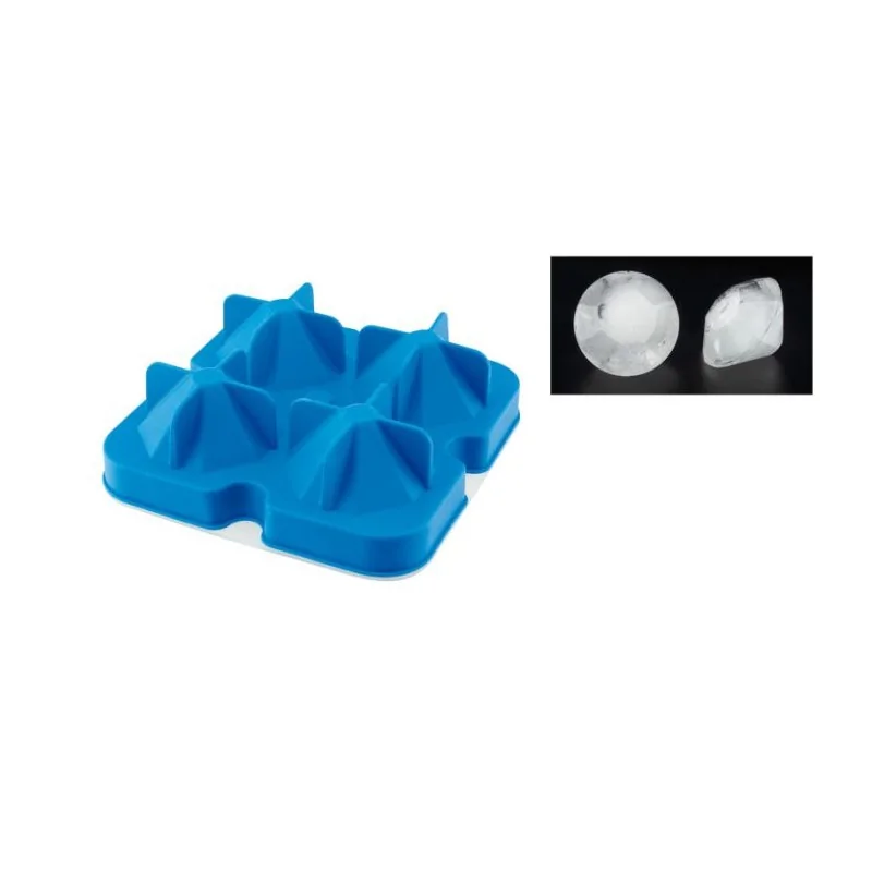 Silicone Mould - 4 Ice Diamonds - 5 x 5 x 4 cm - Set of 6