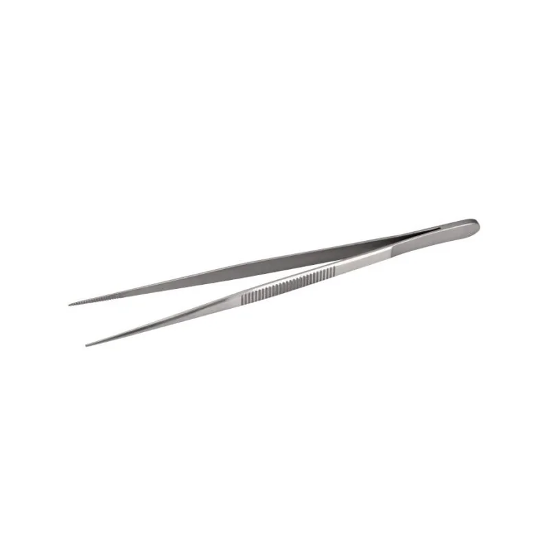 Straight Tweezers - 14 cm - Set of 12