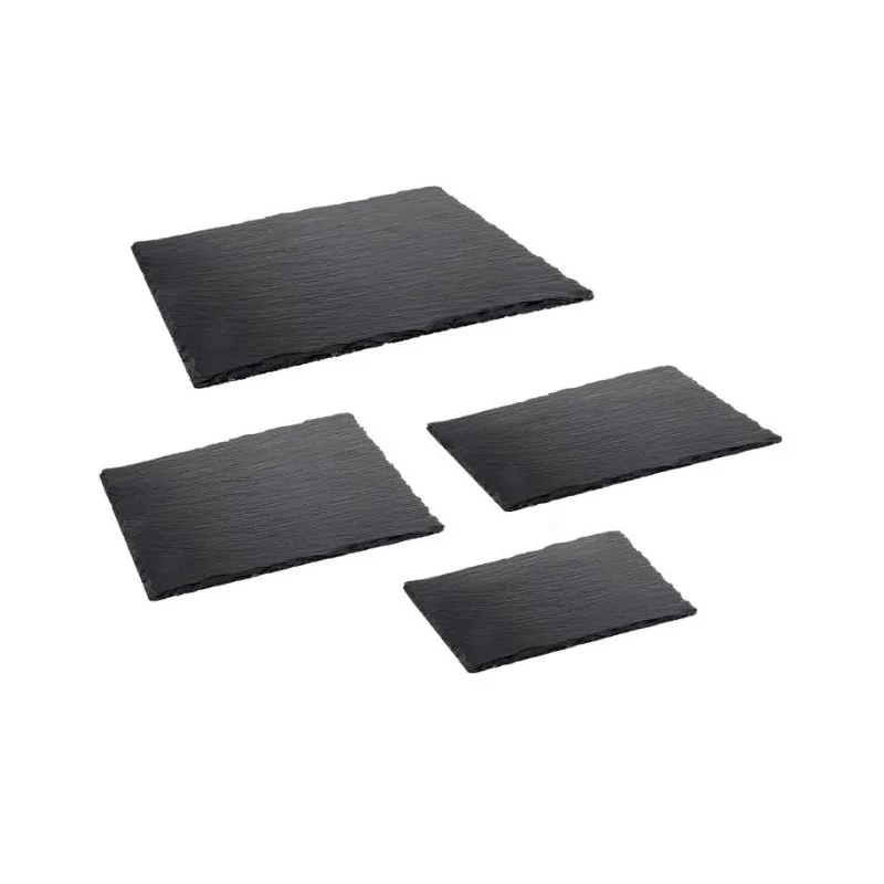 Rectangular Natural Slate Tray - Gastronorm 1/3 - 32.5 x 17.6 cm - Set of 6