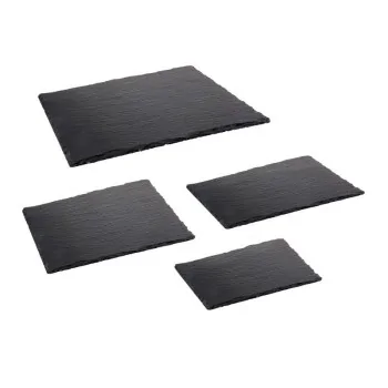 Rectangular Natural Slate Tray - Gastronorm 1/2 - 32.5 x 26.5 cm - Set of 6