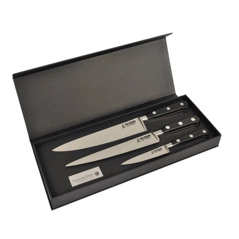 Professional Forged Chef Kit Ideal 3 Pieces Black Professional Forged Chef Kit Ideal 3 Pieces Black