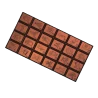 Polycarbonate Advent Calendar Chocolate Bar Mold - 156 mm x 80 mm x h 8 mm - 3 cavity - 110gr