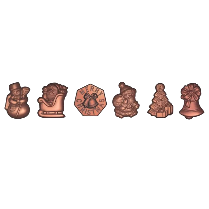 Polycarbonate Mixed Christmas Subjects Chocolate Mold - 24 cavity - 5.8gr Polycarbonate Mixed Christmas Subjects Chocolate Mold - 24 cavity - 5.8gr