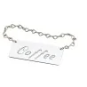 Cal-Mil Urn Chain Sign Coffee - Silver