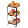 Cal-Mil 3Tier Merchandiser Cart Bronze
