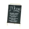 Cal-Mil 8.5 x 11 Write - On Sign Brass