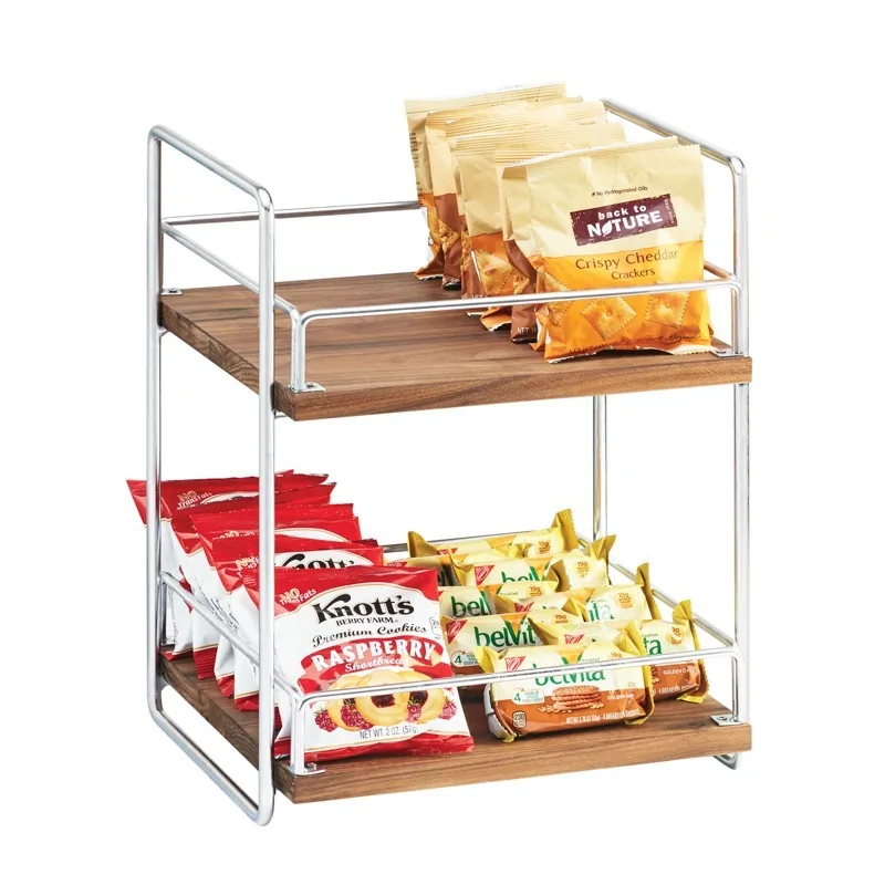 Cal-Mil 2 Tier Merchandiser Chrome