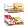 Cal-Mil 2 Tier Merchandiser Chrome