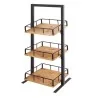 Cal-Mil 3Tier Merchandiser Madera