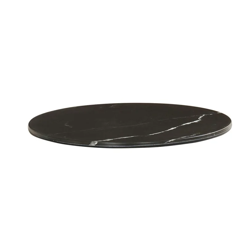 Cal-Mil Black Marble 8.75" Round Tray