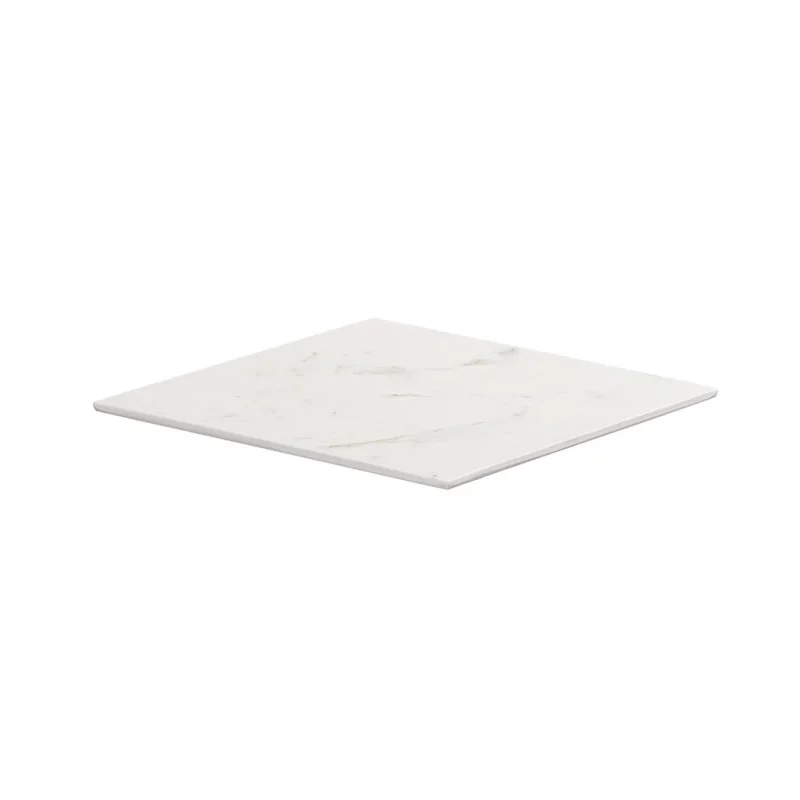 Cal-Mil White Marble 10" Square Tray